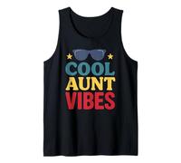Retro Cool Aunt Vibes Style for Fun Aunts Canotta