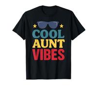 Retro Cool Aunt Vibes Style for Fun Aunts Maglietta