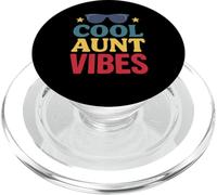 Retro Cool Aunt Vibes Style for Fun Aunts PopSockets PopGrip per MagSafe