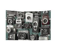 Retro Cool Camera Collection Bandiera 152,4 x 243,8 cm No Fade Bandiera di benvenuto Giardino Cortile Casa Bandiere Decorative Giardino Yard Cartello Interno Esterno Banner Party Home Decor