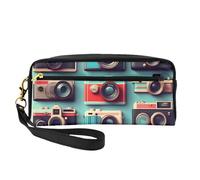 Retro Cool Camera Collection Stampa Elegante Makeup Bag Ragazze Studenti Impermeabile Cosmetic Pouch Cancelleria Articoli da toeletta
