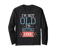 Retro Cool Non Vecchio Divertente Pensionato Nonni Giorno Pensione Maglia a Manica