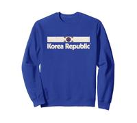 Retro Corea del Sud Bandiera Corea Repubblica Blu Coreano Felpa