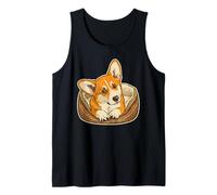 Retro Corgi Cane Mamma Cane papà Divertente Corgi Canotta
