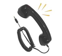 Retrò Cornetta telefonica - Auricolari con cavo per manico per cellulare | Adattatore per telefono fisso vintage per la fotografia in ufficio oggetti di scena per feste a tema recitazione