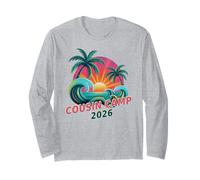 Retro Cousin Camp 2026 Vacanza Viaggio Surf Viaggio Vacay Maglia a Manica