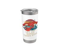 Retro Crawfish Bollire Let The Great Times Bollire Funny Seafood Bicchiere termico in acciaio inox doppia parete