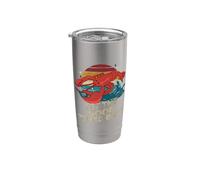 Retro Crawfish Bollire Let The Great Times Bollire Funny Seafood Bicchiere termico in acciaio inox doppia parete