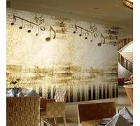 Retrò Creativo Pianoforte Musica Arte 3D Carta Da Parati Facile Installare Mobili Sfondi Ufficio Divano Camera Letto Sfondo Decorazione Murale-400cm×280cm