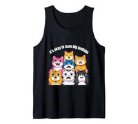 Retro Cute Cat It's OK to Have Big Feelings Salute mentale Canotta