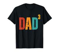Retro Dad 3 Third Time Dad Vintage Style Maglietta