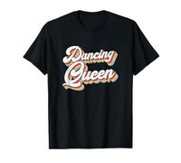 Retro Dancing Queen, Stile Vintage, Discoteca Musica Danza Amanti Maglietta