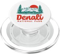 Retro Denali National Park Vintage 80s Vintage Mountain PopSockets PopGrip per MagSafe
