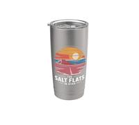Retro Desert Tramonto Vintage Sci-Fi Paesaggio Utah Salt Flats Bicchiere termico in acciaio inox doppia parete