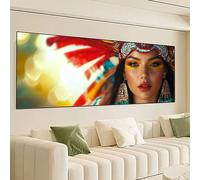 Retrò Diamond Painting Kit Completo, Donna Diamond Painting Grande 150x50cm, Fai da Te 5D Diamantini Crystal Art Strass Ricamo a Punto Croce Artigianale Kit Decorazione Domestica, Regali 0R-128