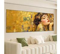 Retrò Diamond Painting Kit Completo, Donna Diamond Painting Grande 150x50cm, Fai da Te 5D Diamantini Crystal Art Strass Ricamo a Punto Croce Artigianale Kit Decorazione Domestica, Regali 0R-131