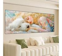 Retrò Diamond Painting Kit Completo, Donna Diamond Painting Grande 150x50cm, Fai da Te 5D Diamantini Crystal Art Strass Ricamo a Punto Croce Artigianale Kit Decorazione Domestica, Regali 0R-122
