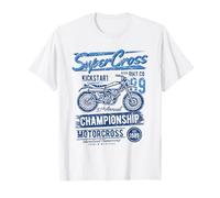 Retro Dirt Bike Supercross Motocross Design Vintage Maglietta