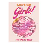 Retro Discoteca Sfera Wall Art Decorazione vivace e divertente Disco Bal