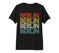 Retro Distressed Germania Berlino Deutschland Maglietta Premium