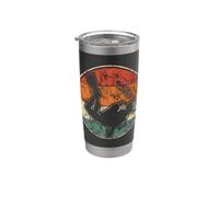 Retro Diving Grafica Per Scuba Diver Vintage Bicchiere termico in acciaio inox doppia parete