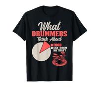 Retro Drummer Drum Player Vintage Music Lover Drumming Tee Maglietta