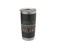 Retro Dublino Irlanda Bicchiere termico in acciaio inox doppia parete