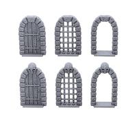 Retro Dungeon Doors, 3D stampato da tavolo RPG Scenery e Wargame Terrain per miniature da 28 mm