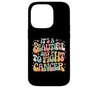 Retro È una bella giornata per combattere la Giornata dei sopravvissuti al cancro Custodia per iPhone 14 Pro