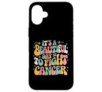 Retro È una bella giornata per combattere la Giornata dei sopravvissuti al cancro Custodia per iPhone 16 Plus