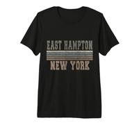 retrò East Hampton New York Maglietta Premium