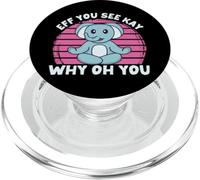 Retro Eff si vede Kay Elephant Yoga Perché Oh You Vintage PopSockets PopGrip per MagSafe