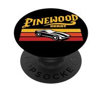 Retro Eighties Pinewood Derby Cub Scouts 80's Sunset Vibe PopSockets PopGrip Adesivo