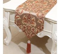 Rétro Elegante Jacquard Floreale Runner da Tavolo Nappa Sala da Pranzo Comò Casa
