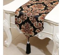 Rétro Elegante Jacquard Floreale Runner da Tavolo Nappa Sala da Pranzo Comò Casa
