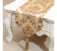 Rétro Elegante Jacquard Floreale Runner da Tavolo Nappa Sala da Pranzo Comò Casa