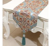 Rétro Elegante Jacquard Floreale Runner da Tavolo Nappa Sala da Pranzo Comò Casa