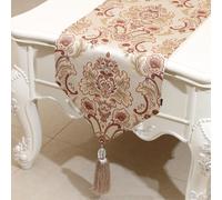 Rétro Elegante Jacquard Floreale Runner da Tavolo Nappa Sala da Pranzo Comò Casa