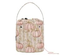 Retro Elegante Rosa Zucche Oro Polka Dots Craft Bag Portatile Knitting Accessorio per Maglia Kit Bolsa para hilos de tejer
