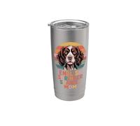 Retro English Springer Spaniel Mom Sprocker Spaniel Inglese Bicchiere termico in acciaio inox doppia parete