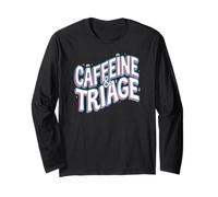 Retro ER Nurse Caffeine & Triage Medical Maglia a Manica