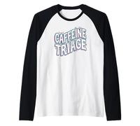 Retro ER Nurse Caffeine & Triage Medical Maglia con Maniche Raglan