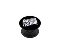 Retro ER Nurse Caffeine & Triage Medical PopSockets PopGrip Adesivo