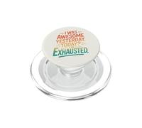 Retro ero fantastico ieri oggi sono esausto PopSockets PopGrip per MagSafe