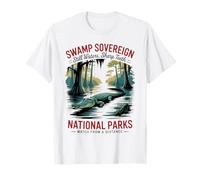 Retro Everglades Gator - Parchi Nazionali Palude Wildlife Maglietta