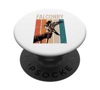 Retro Falconry Falco Falconiere Falchi PopSockets PopGrip Adesivo