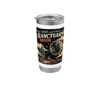 Retro fantascienza astronauta Moon Explorer design vintage Bicchiere termico in acciaio inox doppia parete