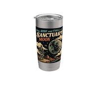 Retro fantascienza astronauta Moon Explorer design vintage Bicchiere termico in acciaio inox doppia parete