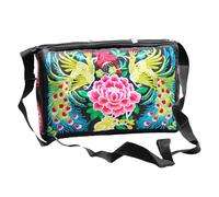 Retro Fashion Bag Peacock Embroidery Handbag Borsa Tracolla Vintage