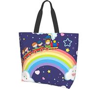 Retro Fast Food Hot Pizza Tote Bag Large Casual Women Shoulder Handbags Borse della spesa riutilizzabili per lavoro Shopping Travel Beach